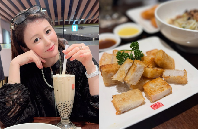 麻衣喝珍珠奶茶驚喜現蹤台灣。（圖／IG@mai_sato_1113）