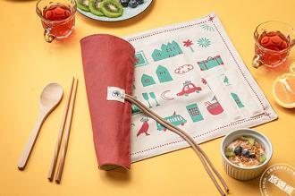 「凱撒」連鎖邀您為地球盡一份力推「綠意印記旅遊趣」入住即贈凱撒雙色印花聯名餐墊組