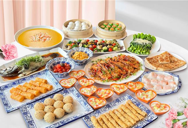 高雄翰品酒店推出母親節專屬中式桌菜。（高雄翰品酒店提供）