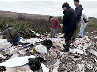 桃园观音保安林地遭恶意弃置营建废弃物  2嫌遭法办