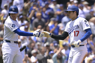 影》大谷翔平三壘安又盜壘 道奇MVP打線發威 奪五連勝