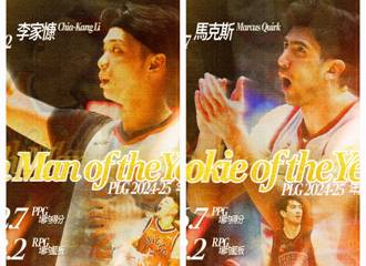 PLG》李家慷年度第六人 馬克斯新人王