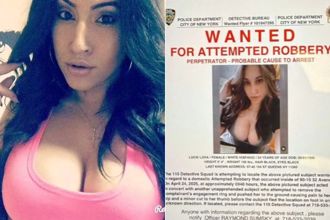 警發通緝竟用女嫌「爆乳照」 紐約民眾質疑：故意的？