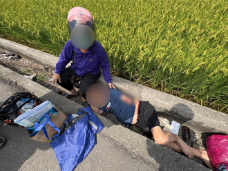 雙載返家閃小貨車出車禍　斷臂夫滾落窄溝痛到發抖哀號