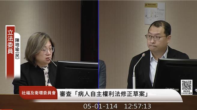 卫福部推动制定《儿童托育服务法》草案，目前行政院已审查完毕，后续将依程序进立法院审议。（翻摄自国会频道）