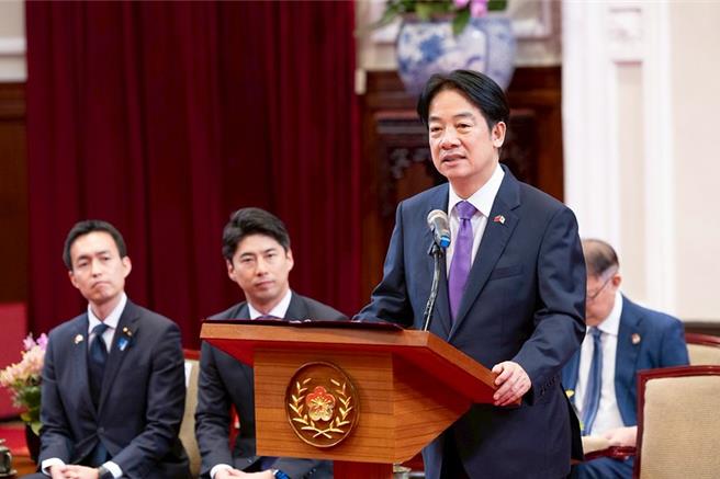 接见日自民党青年局干部 赖清德以半导体为例：台产业互补合作创双赢。总统府提供