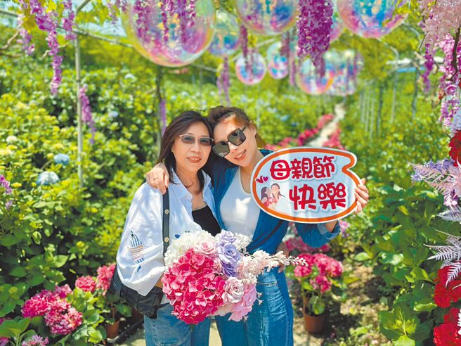新北市万里区公所自5月8日至8月10日推出「万里山线旅游」系列活动，5月邀民眾到万里欣赏绣球花海，欢度母亲节。（王扬杰摄）