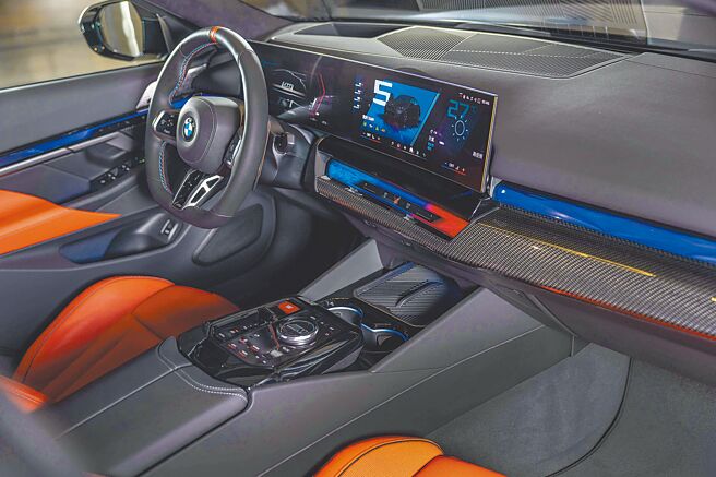 全新世代BMW M5座舱设计，为喜爱激烈操驾的车主带来操控自如的驾驭氛围。（汎德提供）