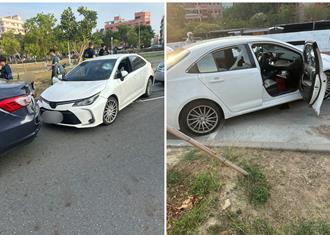 流血畫面曝！圍捕詐騙車手遭衝撞　台南3警破窗受傷勇逮2嫌