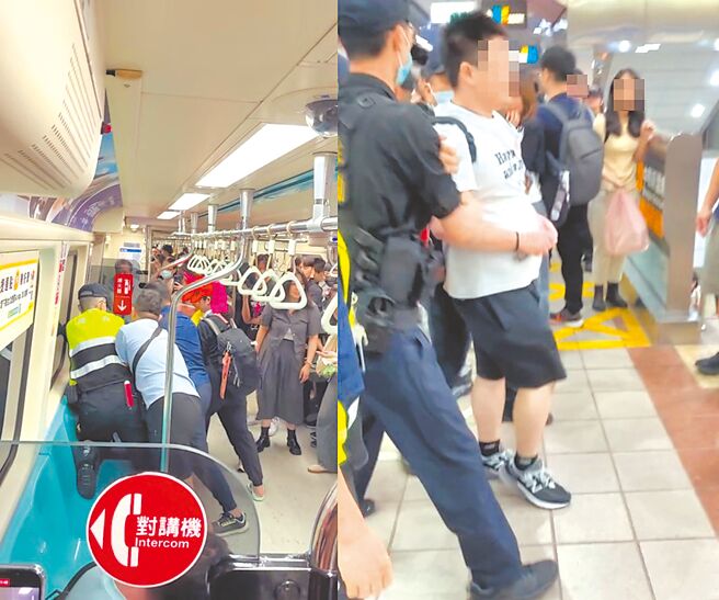 30岁的吕姓男子2日下午5时许搭乘捷运板南线时，因车厢拥挤与其他乘客爆发口角，情绪失控下竟当场推挤、攻击他人，一旁58岁的王姓男子见状上前劝阻，反遭吕男狠咬右手上臂。（翻摄threads@chuang._.0829／丁上程台北传真）