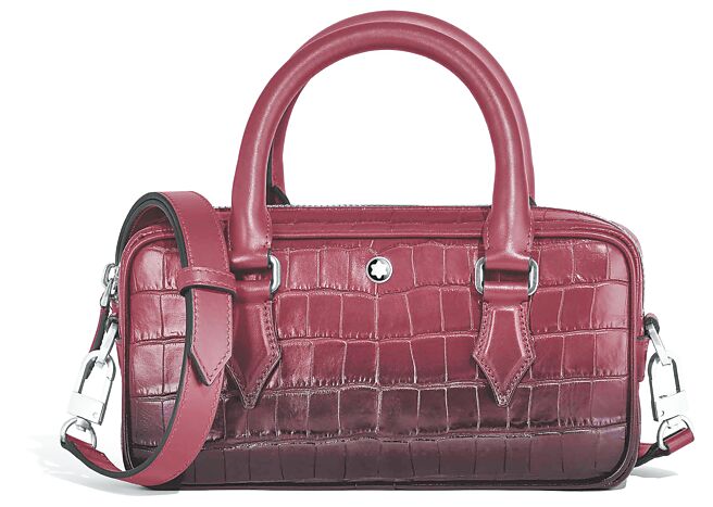 万宝龙Atelier胶囊系列鱷鱼皮压纹迷你包， 5万7300元。（MONTBLANC提供）