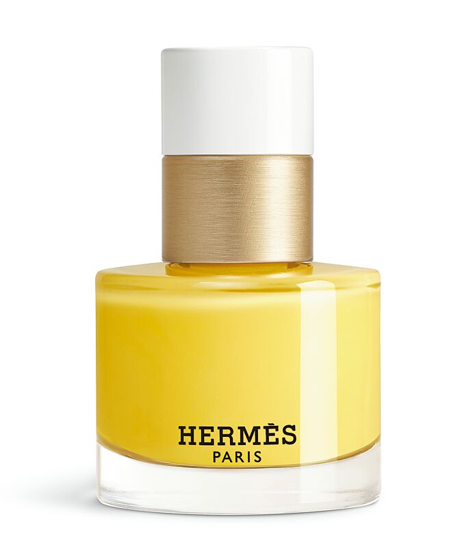 爱马仕手部系列2025限量珍藏版指甲油Jaune Pollen明亮黄色。（Hermes提供）