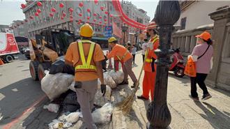 白沙屯媽祖進香北港鎮產生100公噸垃圾 今起一連3天清運