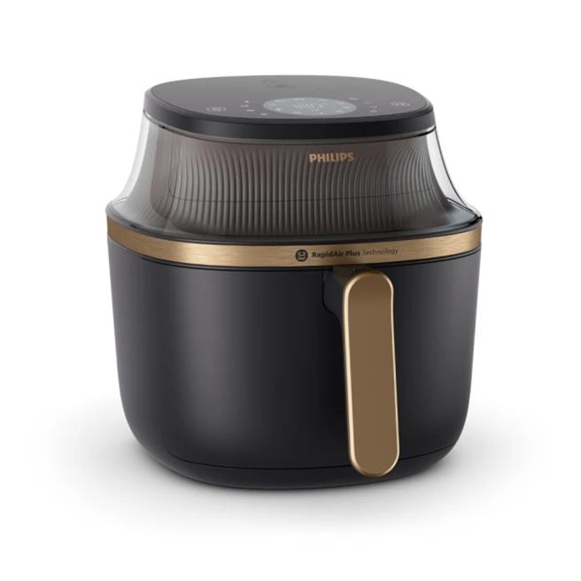 新光三越PHILIPS星視界透視海星氣炸鍋4.2L，特價6490元，贈王品嚴選燒肉組合。（新光三越提供）