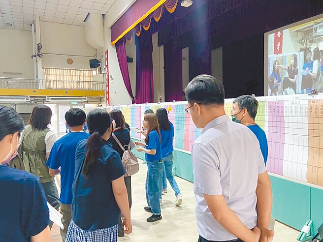 台南市教育局4月30日在协进国小内举办台南市教师介聘作业，当天原本有2名特教师介聘作业临时喊卡。（台南市教育局提供／程炳璋台南传真）