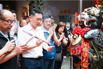 創意融合現代與傳統文化 蘇俊賓親為龍元宮黑虎爺將軍開光入神