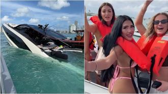 火辣網美海上開趴！　藍寶堅尼遊艇「說沉就沉」竟都在自拍