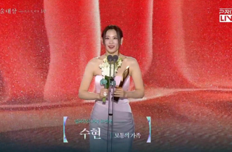 百想61》金秀賢離婚後得獎哭了！哽咽告白家人