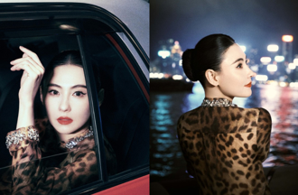 44岁张柏芝大红唇豹纹近况曝 「不费力的惊艷」重现港风女神