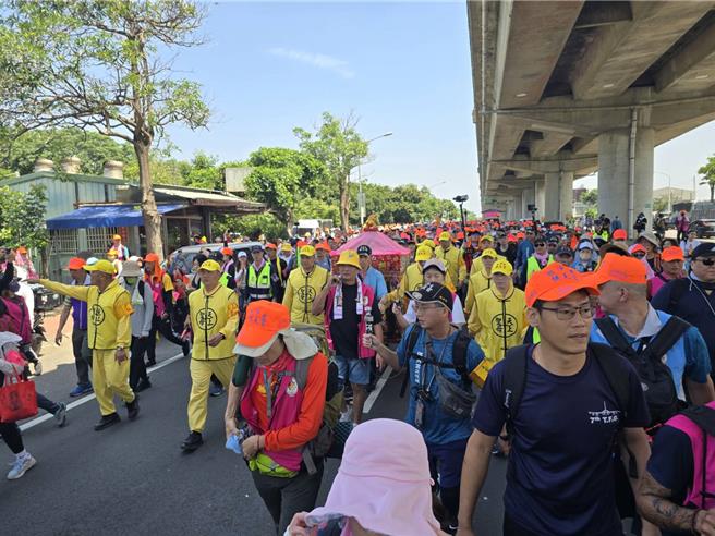 白沙屯妈遶境迈入第5天。（民眾提供／李京升台中传真）