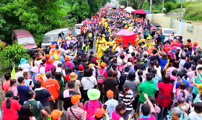 白沙屯妈祖进香人数创歷史纪录，ChatGPT分析出4大原因。（翻摄自白沙屯妈祖网路直播电视台）