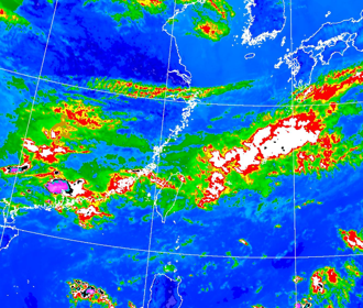 鄭明典PO一圖「雨下半個台灣」下波南部也有雨