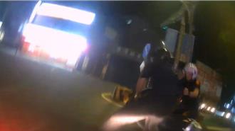 桃園酒駕男拒檢衝撞員警  闖紅燈逆向逃後果曝光
