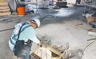 台南精忠公園「天降鋼筋」 營造商10日內提防護改善計畫