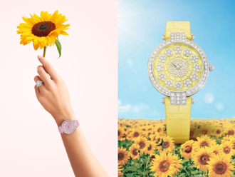 海瑞溫斯頓向日葵鑽表 致敬母愛