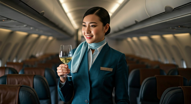 國泰航空的空服員，竟然準備白葡萄酒給3歲男童，害男童誤喝下，事隔13天後才出面道歉。（示意圖、與本案無關／AI生成）