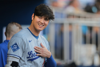 MLB》大谷翔平敲三壘安 道奇「MVP連線」打爆馬林魚