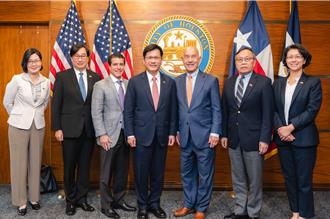 林佳龍拜會休士頓市長  盼共推「Taiwan Tower」深化雙向投資