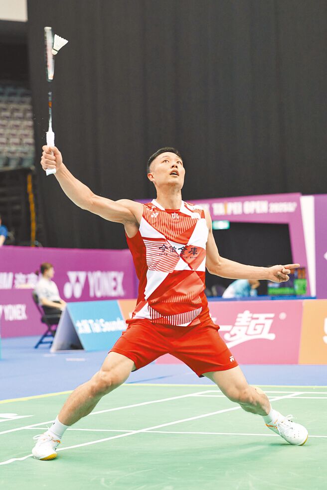 周天成击败大林拓真，晋级男单16强。（杜宜谙摄）