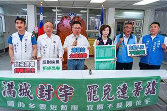 罷免宜蘭綠委陳俊宇領銜人被約談  藍營黨部接手二階連署