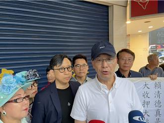 罷吳沛憶連署朱立倫冒雷雨現身  批綠杯葛「還假於民」跟勞工作對