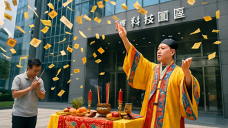 主管坠楼亡！竹北某园区晚间举办净煞法会 「请闪避、勿围观」