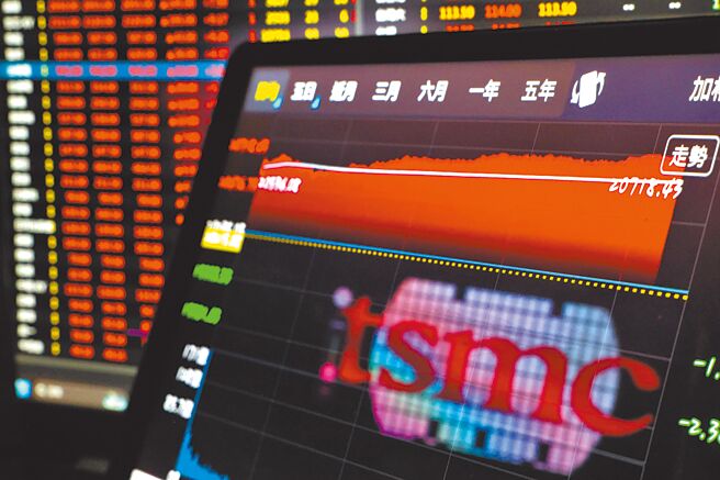 分析师指出，台积电4月营收创歷史新高，下周加权指数可望挑战季线。图／本报资料照片