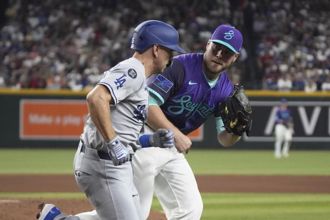 MLB》大谷兩度上壘無用 響尾蛇王牌賞道奇鴨蛋