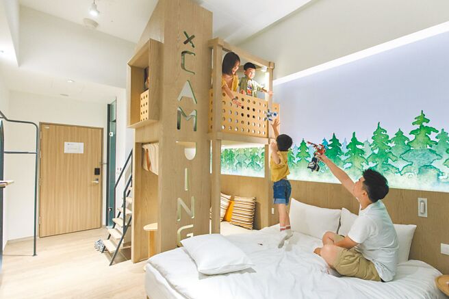 持2张云朗联合住宿券，平日加价700元，即可入住品文旅礁溪乐旅阁楼房一晚。（云朗观光集团提供）