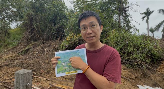 森林城市協會理事長莊傑任12日上午受訪指出，高市府將高雄高爾夫球場收回後，決定在場內做滯洪池立意良善，但是開挖地點不合理。（紀爰攝）