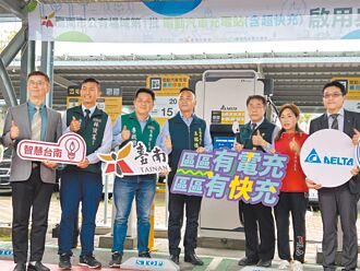 台南區區有電充 首批13處啟用