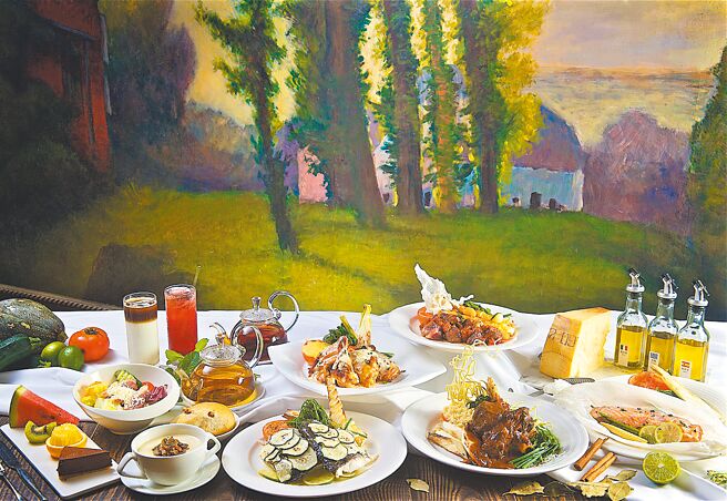 神旺商务酒店馆内「银柏厅」即日起推出全新「地中海风格饮食」餐饮专案。（神旺商务酒店提供）