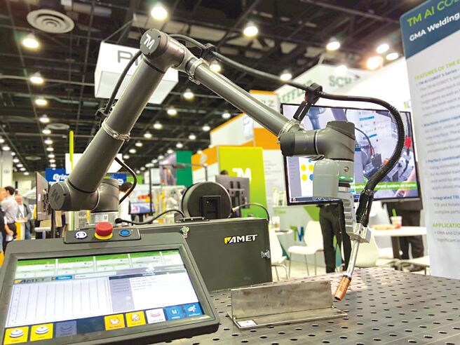 达明机器人参加美国Automate 2025展览，展示四款新品。图／业者提供