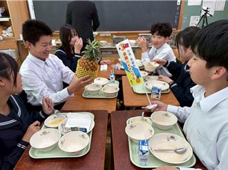 高雄金鑽鳳梨征服日本學校營養午餐 日生大讚：歐依細