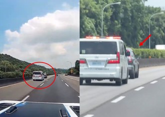 又見阻擋救護車！ 國道內線烏龜車「就是不讓」
