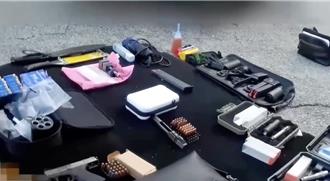 高雄「行動軍火庫」搜出百餘發各式槍彈   畫面驚人