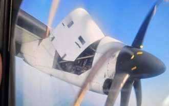 半空中引擎罩掀起！華信航空班機驚魂 緊急折返高雄