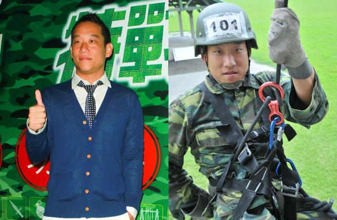 阿龐曾遇車禍造成粉碎性骨折，挺過3次開刀、2次鋼釘，還是乖乖去海軍陸戰隊報到。(圖／羅永銘攝、民視提供）