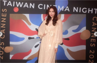 林志玲亮相坎城影展！「淺金禮服」優雅魅力宛如女神降臨