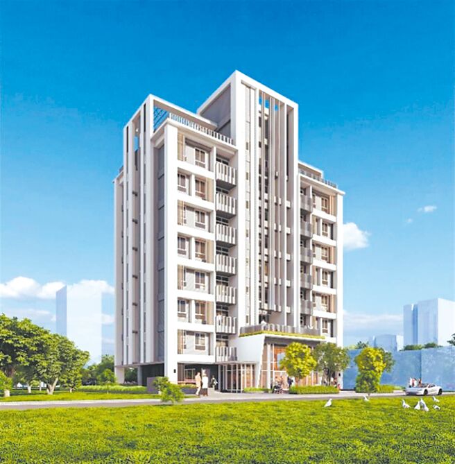 彰化县政府规画在员林市、伸港乡、溪湖镇及和美镇等地，兴建青年住宅，希望吸引年轻人买房，图为员林市青宅外观示意图。（彰化县政府提供／叶静美彰化传真）